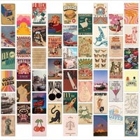Affiche vintage cartes murales décoration fond cartes impression cartes postales murales cartes de voeux Service d'impression pour chambre esthétique
