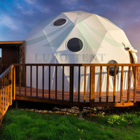 Tente en dôme de verre pour enfants, la casa de campa, de style géomancique, cycliste
