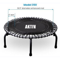 AKTIV Hochwertiges, Langlebiges, Faltbares Weichplastik-Sprungbett Trampolin mit Griff für Outdoor-Fitness-Studios und Gymnastiktraining