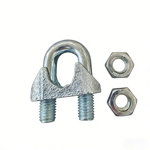 10 "16" 20 "आकार भारी शुल्क कार्बन स्टील के तार रस्सी क्लिप क्लिप 10" 16 "20" आकार भारी शुल्क कार्बन स्टील - Product Image 5