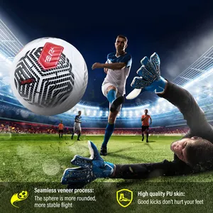 Новый стиль, британский суперигровой футбольный мяч с индивидуальным логотипом, футбольный мяч, бесшовный термический соединитель, размер 5, футбол для игры