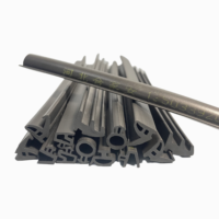 Bande d'étanchéité en EPDM pour porte, fenêtre, mur-rideau, verre, pression, plastique, acier, alliage d'aluminium, découpable sur mesure