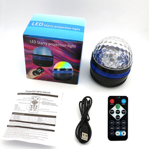 Lámpara de bola mágica LED pequeña, luz cálida, proyector de escenario de ambiente giratorio colorido, estampado de agua, <span class=keywords><strong>cielo</strong></span> <span class=keywords><strong>nocturno</strong></span>, estrellas, succión, sala de estar - Product Image 5