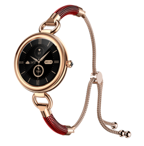 Relojes inteligentes redondos de moda para mujer HKSF W01, elegantes pulseras. - Product Image 3