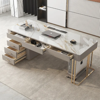 Bureau simple et moderne, combinaison table et chaise, nouveau bureau de direction chinois, bureau blanc de président, mobilier de bureau de gestionnaire