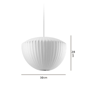 JYLIGHTING современные белые люстры подвесные светильники Корея Японский минималистский стиль летающая тарелка дизайн шелковые материалы фонари - Product Image 3