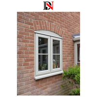 Fenêtre de maison à battants au design moderne Fenêtre à battants à cadre métallique en alliage d'aluminium durable pour la maison