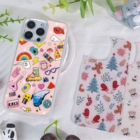 Coque de téléphone à panneau arrière magnétique remplaçable pour Iphone17/17pro/17promax/17air avec le puzzle coloré de dorure