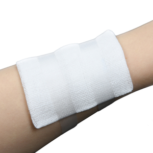 Gazas Médicas de Algodón 100% para Esterilización, 10x10cm, 12 Capas, <span class=keywords><strong>40S</strong></span>, en Bolsa Blíster para Apósitos - Product Image 1