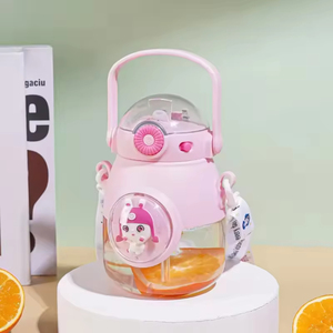 School Portable Sports Bottle Direct <b>Drinking</b> Factory Wholesale Eco-Friendly Cartoon Gifts Cute Children 900ml Large Capacity - Product Image 4