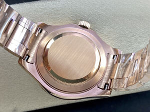 Bracelet de montre en acier inoxydable et acier plaqué or, bleu glacé super résistant, pour montre mécanique homme - Product Image 4