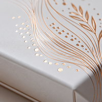Boîte d'emballage cosmétique personnalisée avec gaufrage et laminage mat, boîtes rigides doublées d'éponge pour les produits de soin de la peau et de beauté
