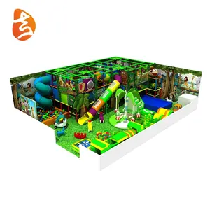 Jungle Thema Kinderen Indoor Thema Park Speeltuin, Indoor Speeltuin Zachte Grond Voor Kinddergarten