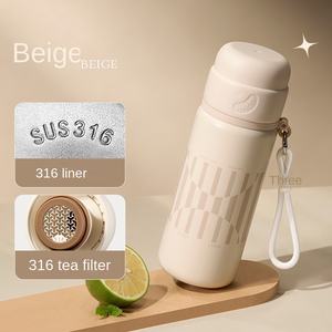 Strawberry Life grande capacité 316 thermos en acier inoxydable pour filles haute couleur valeur étudiant tasse à eau classique enfants - Product Image 6