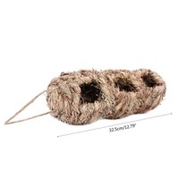 Cabane à oiseaux en osier naturel pour l'extérieur avec motif animal pour nid de colibri