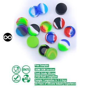 Factory Direct Mini 2ml 3ml 5ml 7ml Travel Silicone Wax Jar Contenedor <span class=keywords><strong>de</strong></span> <span class=keywords><strong>silicona</strong></span> para aceite - Product Image 1