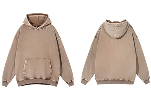 Sudadera con Capucha Extra Grande, Color Sólido, con Bolsillo, Forro Polar, Algodón, Informal, para Otoño, Manga Larga, Tejida, para Hombre - Product Image 2