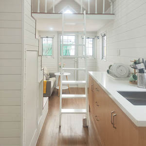 Comme/Nous Maison Préfabriquée Luxe Petite Maison <span class=keywords><strong>Plage</strong></span> Retraite Petite Maison sur Roues <span class=keywords><strong>avec</strong></span> Chambre Salle <span class=keywords><strong>de</strong></span> Bains Camping en Plein Air - Product Image 5