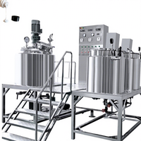 Machine de fabrication de crèmes, pâtes, lotions, produits alimentaires et cosmétiques, certifiée CE ISO, mélangeur, homogénéisateur sous vide, émulsifiant, pompe, moteur, boîte de vitesses SUS316