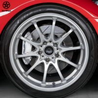 Jantes DW Custom Forgées Plein Argent Pterostigma à Rayons Blancs 17 18 19 20 21 Pouces Soundbow Clapper Adaptées pour Honda Civic Type R