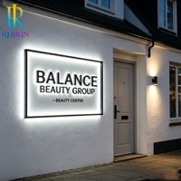 Enseignes lumineuses 3D LED personnalisées pour entreprises, panneaux LED 3D pour salons de coiffure, instituts de beauté, magasins de cosmétiques