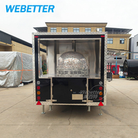 WEBETTER Remorque alimentaire pour pizza d'extérieur Cuisine mobile Restauration rapide Camions Restaurant entièrement équipé