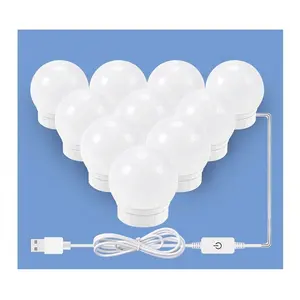 Yüksek kaliteli banyo soyunma tablo Vanity ışıkları ayna LED ampuller makyaj dokunmatik dim LED lamba Lens far - Product Image 1