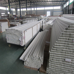 Composants de volets en PVC plastique moderne ROSENHOME, profil intérieur, volet horizontal de plantation, pièces de cadre de volet, lame de volet de fenêtre - Product Image 6