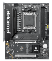 JGINYUE B650EM AURORA/AURORA-B Motherboard DDR5 M-ATX Mendukung Prosesor Seri AM5 7000/8000/9000 komponen komputer