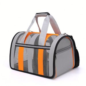 OEM <b>Dog</b> Oxford Fashion Eco-friendly Breathable Crossbody Bag with Folding Design Zipper Closure Polyester Lining - Product Image 1