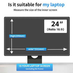 Màn hình máy tính 24 inch bảo vệ màn hình bộ lọc vật liệu thú cưng chống ánh sáng xanh chống chói chức năng bảo vệ bức xạ mềm - Product Image 2