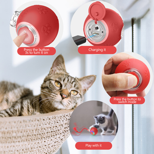 Automatic <strong>Moving</strong> <strong>Cat</strong> <strong>Toys</strong> For Bored Indoor Adult <strong>Cats</strong>, Chirping &amp; Motion-Activated <strong>Cat</strong> <strong>Toys</strong>, Fun Gift For <strong>Cats</strong> - Product Image 4