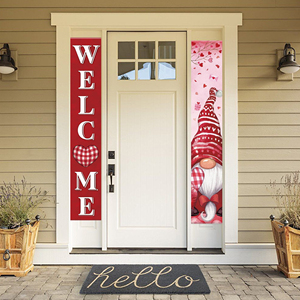 Valentine's Day Polyester Door Curtain 30*180cm Festive <b>Banners</b> for Home Decor - Product Image 6