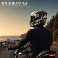 Casque Cruiser Unisexe pour Trajets Quotidiens RO-5 Tailles S à 4XL, Casque Trois Quarts pour Conduite Urbaine Quatre Saisons