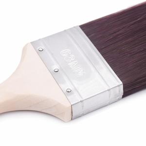 Cọ sơn tường chuyên nghiệp 2.5 inch hai màu, lông sợi tổng hợp, tự làm, tay cầm chất liệu khác nhau, có thể tùy chỉnh OEM - Product Image 2