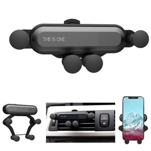 This Is One Air Vent Mount Mobile Smart Phone <strong>Holder</strong> Car Gravity Linkage <strong>Handy</strong> Auto Retractable Lock Sensing Bracket in Retail P - Product Image 6