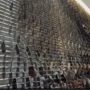 لوح ديكور داخلي بتصميم نوفيل آرت من الفولاذ المقاوم للصدأ، لوحة جدارية وصفائح من الاستانلس ستيل لتزيين جدران الفنادق - Product Image 3