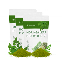 Esurey Supply Label pribadi daun Moringa murni serbuk daun Moringa
