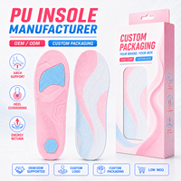 Semelles intérieures en mousse PU pour fournisseur OEM, super douces, légères, absorbant les chocs, confortables, respirantes, hautement élastiques, pour la course à pied