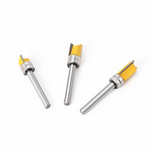 Fresa per rifilatura bordi in legno con codolo da 6 mm - Fresa diritta con cuscinetto per profilatura e scanalatura - Product Image 6