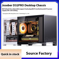 Jonsbo D32PRO Mid Tower Chassis MATX Portable Motherboard Back Plug Typc C Supports 240 Water-Cooled Mini Electric Competition