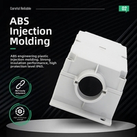 Boîtier de jonction étanche IP65 en plastique ABS moulé par injection, boîtier électrique mural pour instruments électroniques