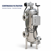 Système de filtration liquide industriel à grattoir automatique pour lubrifiants, résines, peintures et encres, avec filtre nettoyé mécaniquement