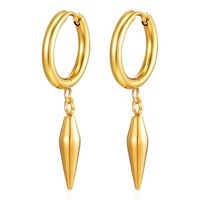 Bouquet de boucles d'oreilles Huggie Hoop dorées | Acier inoxydable PVD or 18 carats | Divers motifs tendance pour femmes imperméables et hypoallergéniques