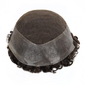 Bán buôn người đàn ông của ren phía trước tóc giả pháp ren tóc hệ thống với Ấn Độ Trinh Nữ tóc sâu sóng phong cách mật độ 130% - Product Image 1