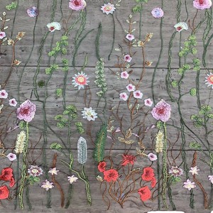 Fiore di primavera tessuto <span class=keywords><strong>ricamato</strong></span> <span class=keywords><strong>Tulle</strong></span> tessuto di pizzo <span class=keywords><strong>ricamato</strong></span> pianta di pizzo pizzo <span class=keywords><strong>per</strong></span> il vestito - Product Image 4