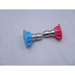 Car Washer Nozzle 1/4 Quick Connect Blue Rinse Pink Soap Stainless Steel Spraying Tool - Product Image 4