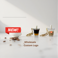 Porte-clés personnalisé pour sublimation, mini porte-clés vierge avec logo personnalisé, porte-clés tasse de café, vente en gros
