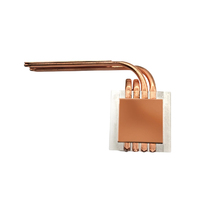Disipador de Calor de Aluminio para CPU de Mini PC con Tubos de Calor de Cobre, Enfriamiento Pasivo de Bajo Perfil para Sistemas Industriales Integrados