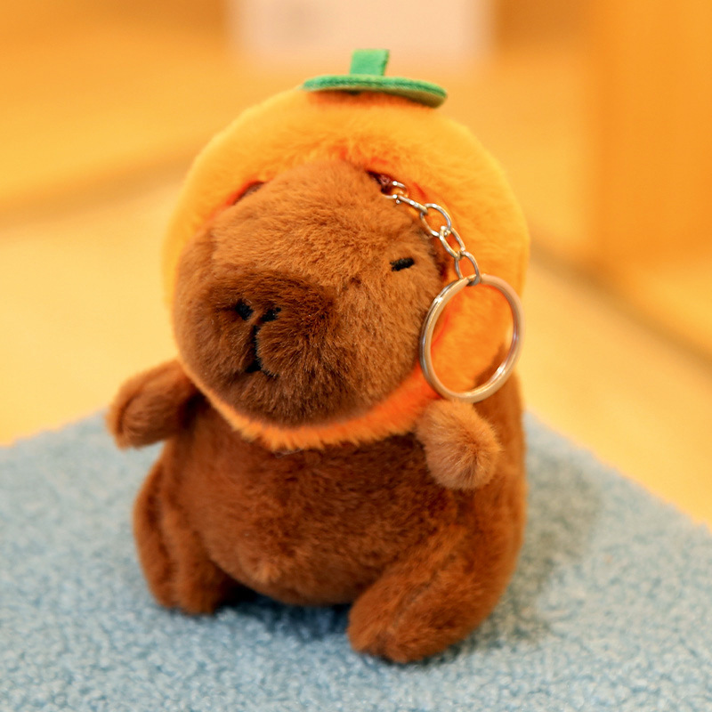 (capybara) chapeau kaki 12cm